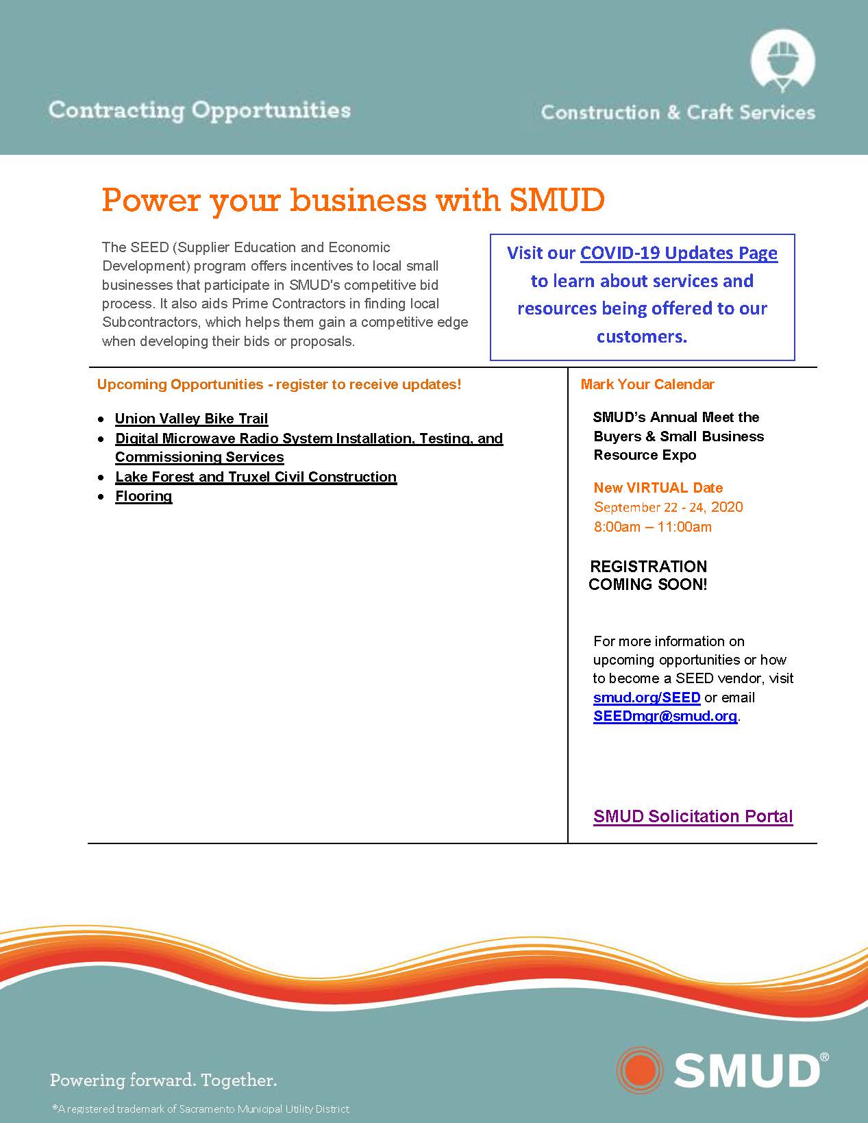 Sacramento Municipal Utilities District (Smud) Contracting